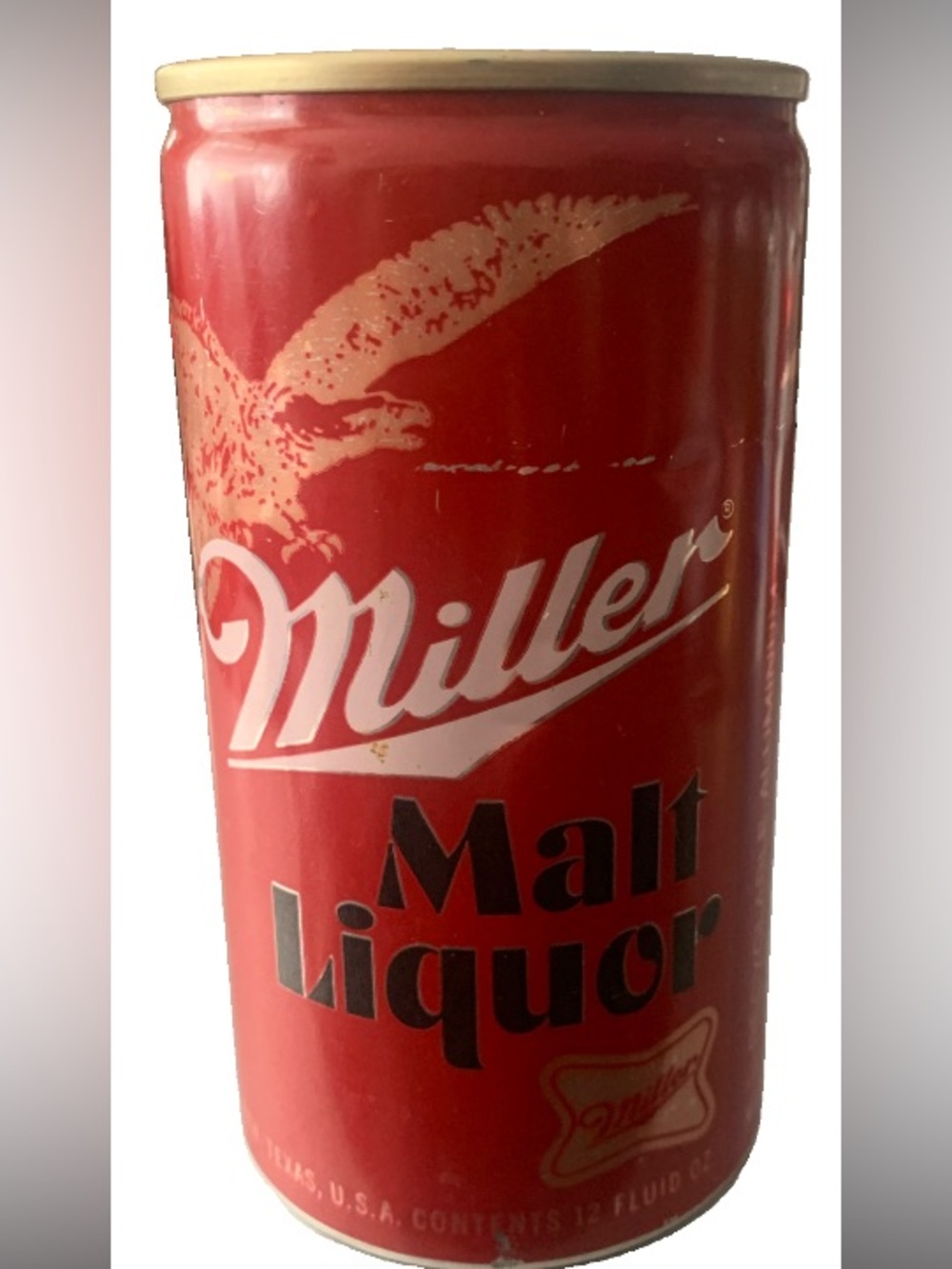 Vintage Beer Can Miller Malt Liquor Empty Aluminum Can